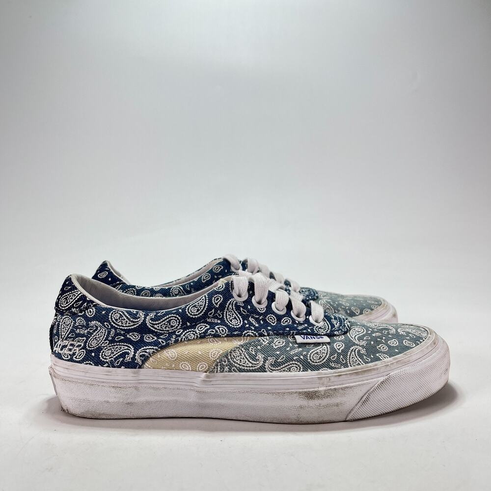 Vans Acer NI SP Denim Paisley Multi Blue Low Top Skate Shoes 507452 Women's Sz 7